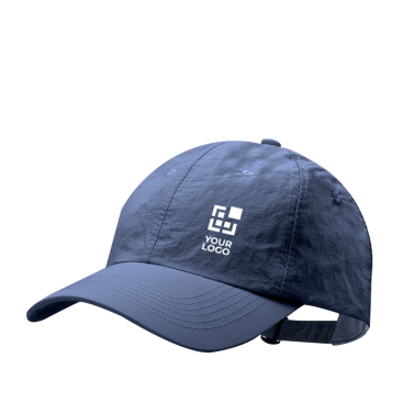 6-Panel-Nylonkappe mit verstellbarem Verschluss mit Metallschnalle