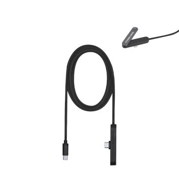 USB-C-Ladekabel aus recyceltem Kunststoff mit Handyhalterung, 60 W
