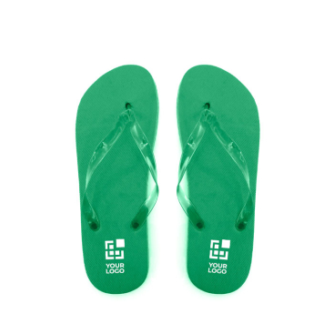 Flip-Flops mit Logo und EVA-Sohle und transparenten Bändern Pool