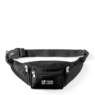 Gürteltasche aus Polyester mit 4 Taschen und verstellbarem Riemen