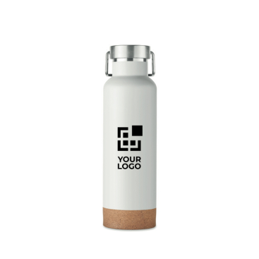 Doppelwandige Edelstahlflasche mit Kork 500 ml