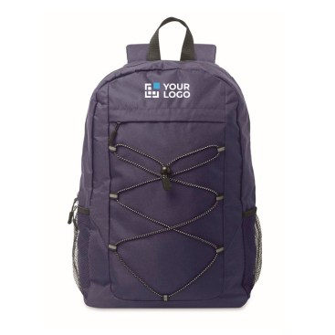 Rucksack aus RPET-Polyester mit Netzseitentaschen