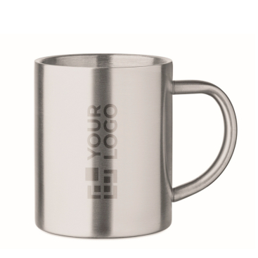 Doppelwandiger Becher aus recyceltem Edelstahl 260 ml