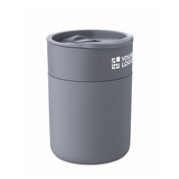 Kunststoff- und Silikonbecher mit Schiebedeckel 330 ml