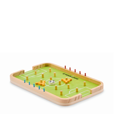 Holz-Fußballspiel mit Spielern und Zubehör