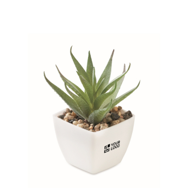 Mini-Kunstpflanze Aloe vera für den Schreibtisch