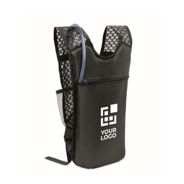 Sport-Rucksack aus PU und Nylon mit Trinkblase 1,5 L
