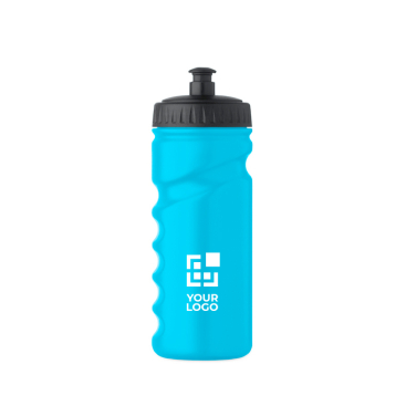 Auslaufsichere Sportflasche aus Kunststoff mit gutem Griff 500 ml