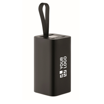 Powerbank aus recyceltem Aluminium mit digitaler Anzeige 20.000 mAh
