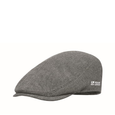 Flache Schiebermütze aus Polyester mit Metallschnalle 335 g/m²