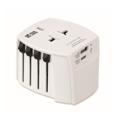 Kompakter Reiseadapter 30 W mit USB-A und USB-C