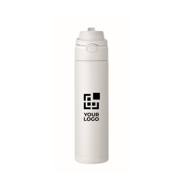 Tropffreie doppelwandige Flasche aus recyceltem Edelstahl 500 ml