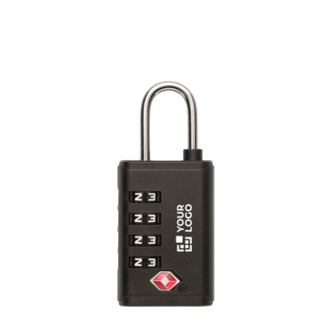 TSA-Schloss aus Eisen mit Kunststoffgehäuse und 4-stelligem Zahlencode