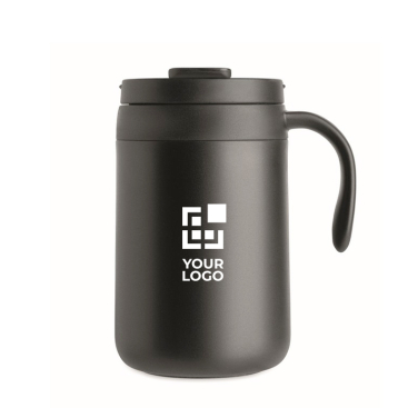Thermobecher aus Edelstahl mit wiederverwendbarem Kaffeefilter 450 ml