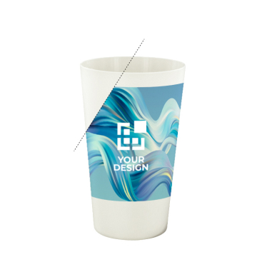 Wiederverwendbarer Biokunststoff-Becher, in Europa hergestellt, 300 ml