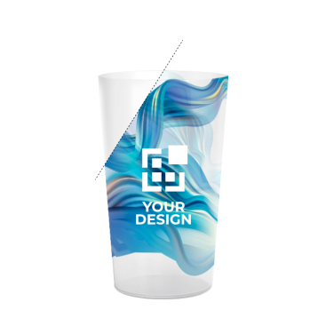 Stapelbarer Kunststoffbecher mit InMold-Kennzeichnung, 300 ml