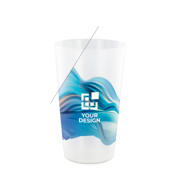 Wiederverwendbarer Kunststoffbecher, in Europa hergestellt, 600 ml