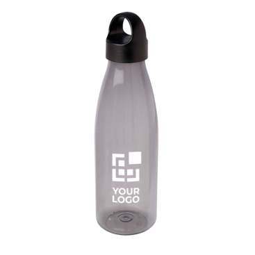 Wasserflasche aus recyceltem Kunststoff mit Griff, 800 ml