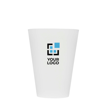 Transparenter Kunststoffbecher mit matter Oberfläche, 300 ml