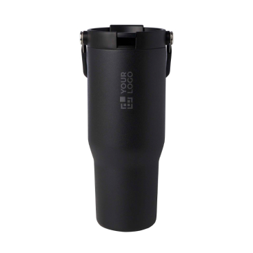 Recycelter Edelstahlbecher mit Multifunktionsdeckel 900 ml
