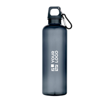 Robuste, leichte Trinkflasche aus recyceltem Kunststoff mit Karabiner 750 ml