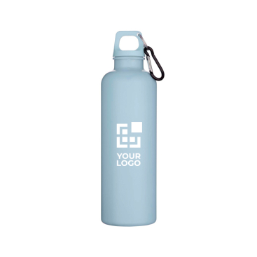 Robuste, leichte Trinkflasche aus recyceltem Kunststoff mit Karabiner 750 ml