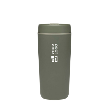 Doppelwandiger Thermobecher mit Schraubdeckel und Schiebeverschluss, 480 ml