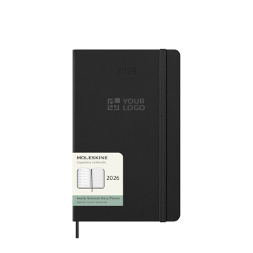Moleskine Wochenkalender Hardcover 2026 mit Notizseite