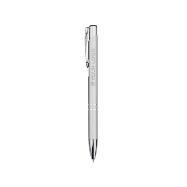Kuli aus recyceltem Aluminium mit Lackfinish, blaue Tinte
