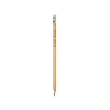 Bleistift aus Pappelholz mit Radiergummi und Grafitmine