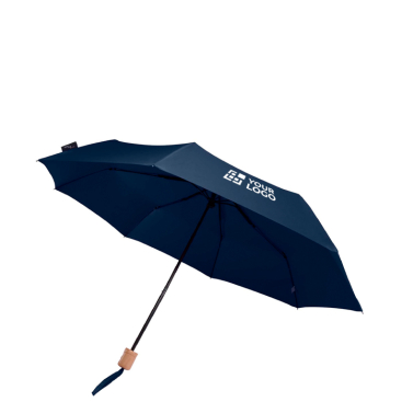 Manueller RPET-Regenschirm 21'' Pongee mit Holzgriff Ø99 cm