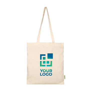 Tote Bag aus Bio Baumwolle mit großem Hauptfach 7 L 140 g/m²