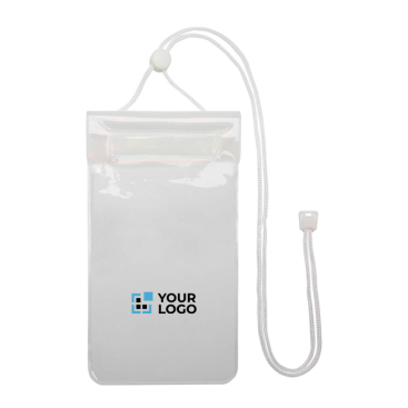 Große wasserdichte Handytasche aus Kunststoff mit Kordel