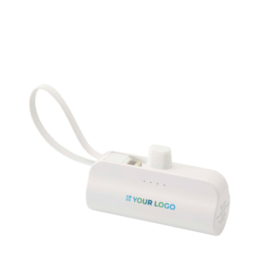 2-in-1-Powerbank aus recyceltem Kunststoff mit Klappständer