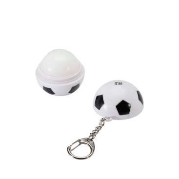 Lippenbalsam mit Schlüsselanhänger in Fußballform, LSF 15, Vanille