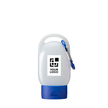 Handgel im Taschengröße mit Karabiner und Zitrusduft, 30 ml
