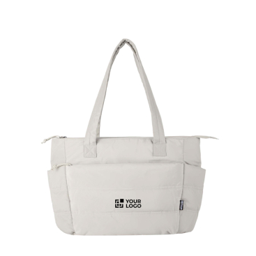 Gepolsterte Tote Bag aus recyceltem Polyester mit Laptopfach für 15,6 Zoll 18 L