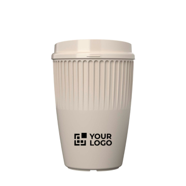 Einwandiger Mehrwegbecher aus recyceltem Kunststoff 350 ml