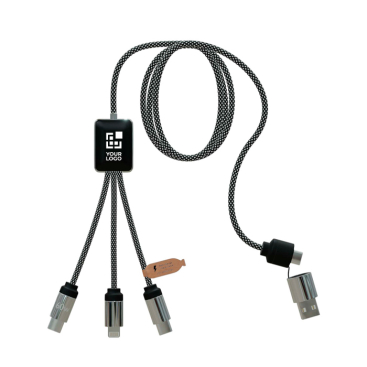 3-in-1-Ladekabel mit zwei beleuchteten Logos SCX.design
