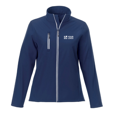 Softshelljacken Polyester Damen 250 g/m2 Ansicht mit Druckbereich