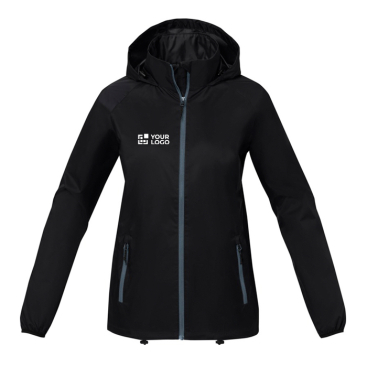 Leichte Jacke für Damen 60 g/m2 Ansicht mit Druckbereich