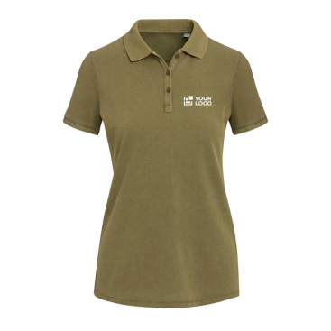 Damen-Poloshirt mit kurzen Ärmeln aus vorgewaschenem und vorgeschrumpftem Piqué, 200 g/m², Elevate