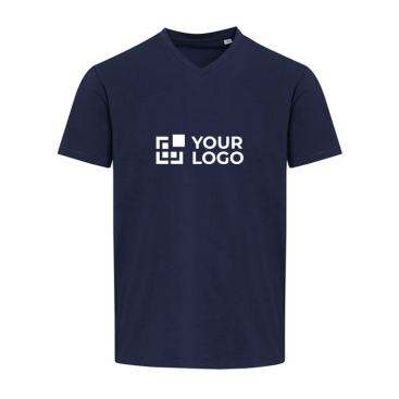 Unisex-T-Shirt mit V-Ausschnitt aus Bio-Baumwolle und Elasthan, 200 g/m², Elevate
