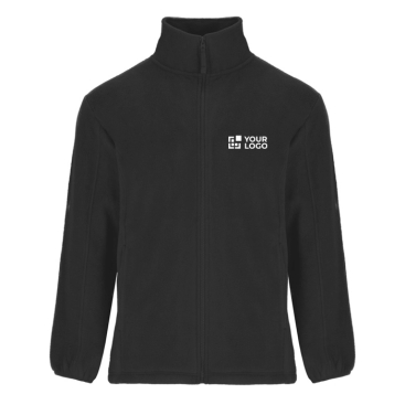 Herren-Fleecejacke aus Polyester mit hohem Kragen, 300 g/m², Roly