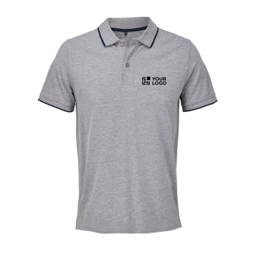 Unisex-Baumwollpolo mit Kontraststreifen 200 g/m² SOL'S PALERMO