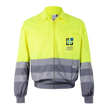 XXL-Arbeitsjacke mit reflektierenden Streifen, 210 g/m2 
