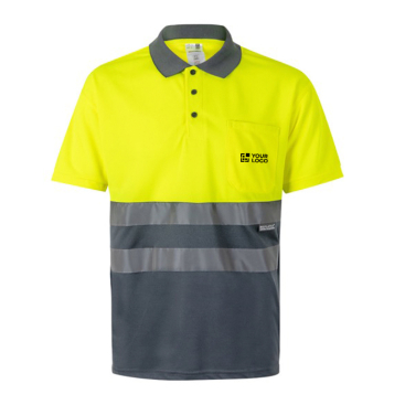 Kurzarm-Arbeits-Poloshirt mit hoher Sichtbarkeit, 160 g/m2 