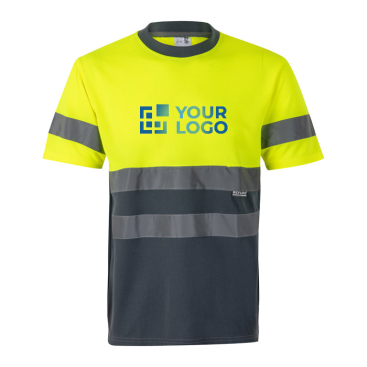 Großes Arbeits-Shirt mit Reflektoren aus Polyester, 140 g/m2 