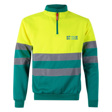 Zweifarbiger Arbeits-Fleecepulli aus Polyester, 300 g/m2 