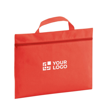 Messetasche aus Non Woven Stoff mit Reißverschluss und Tragegriff